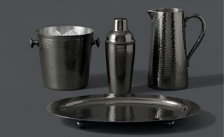 The Midnight Gunmetal Barware - Wiallen Collection