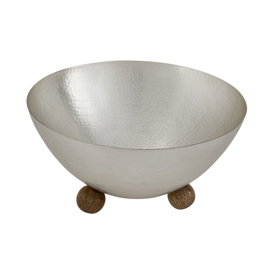 Wiallen Hammered Silver Footed Salad Bowl - Wiallen Official Collection